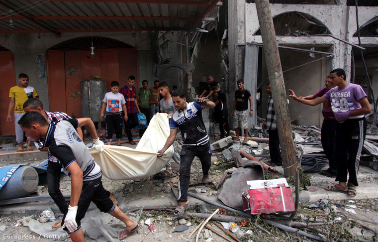 Gáza, Rafah, 2014. augusztus 4-én.