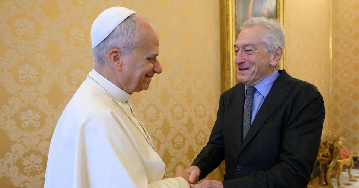 XIV. Leó pápa találkozott Robert De Niróval a Vatikánban