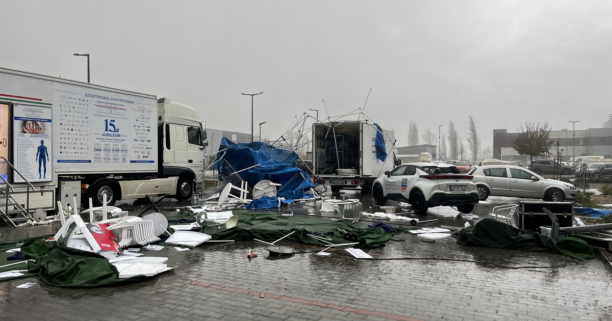 Index – Belföld – Teljesen szétverte a vihar a mozgó szűrővizsgálat eszközeit Kecskeméten