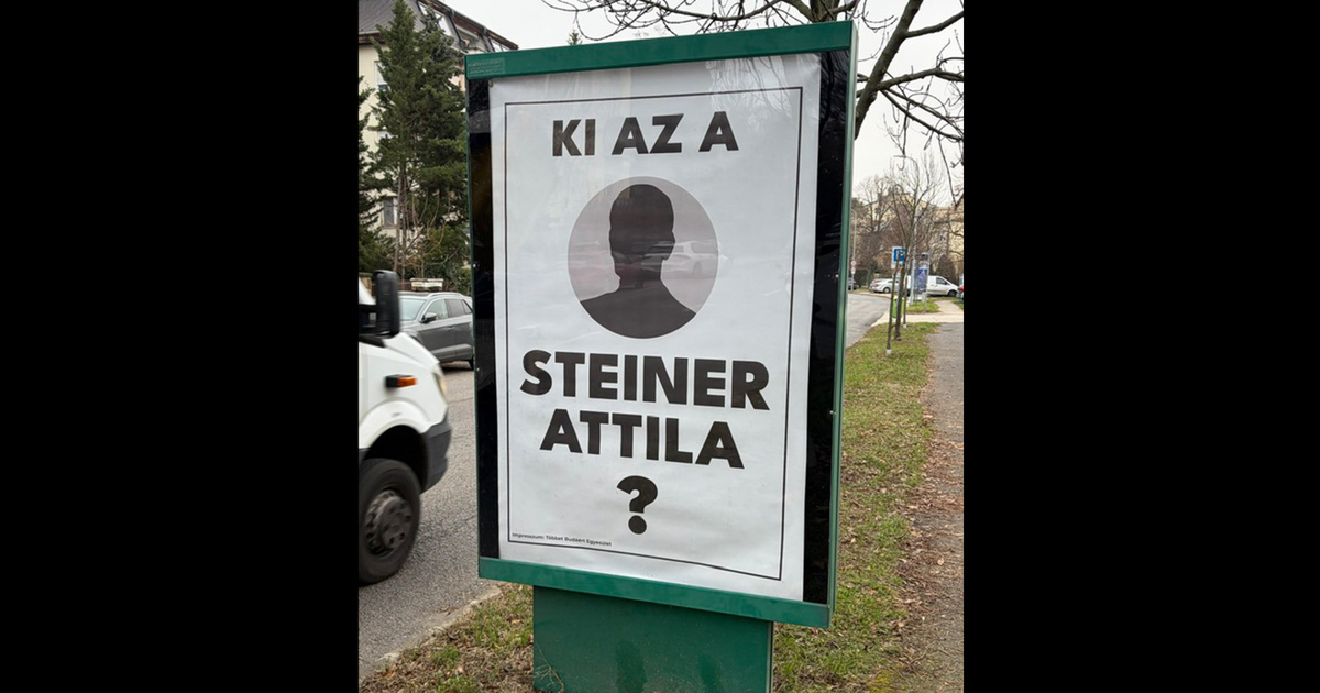 Nem mindennapi plakátokon hirdetik Magyar Péter potenciális kihívóját a Hegyvidéken