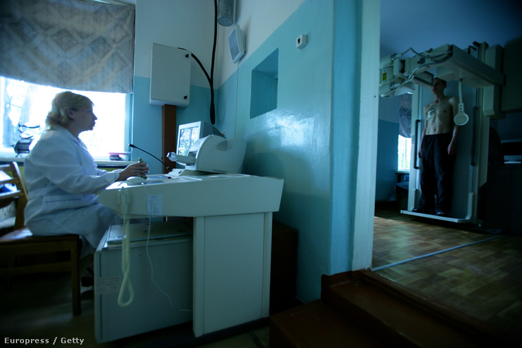 Röntgenszoba egy ukrán kórházban