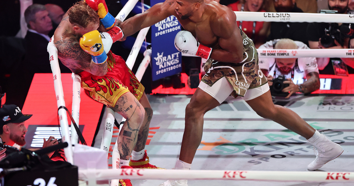Megbundázhatták az Anthony Joshua–Jake Paul bokszmeccset, hogy kitartson hat menetig