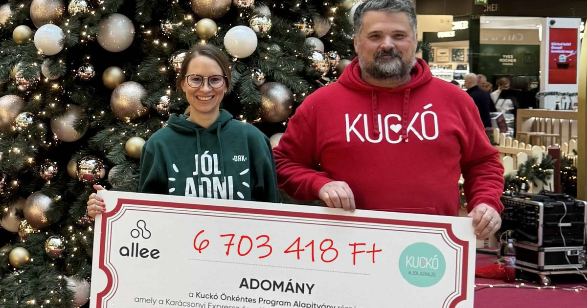 6,7 millió forint gyűlt össze az Allee jótékonysági kezdeményezésében