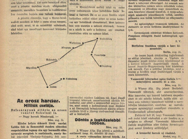 Olvasson belel a 100 évvel ezelőtti újságokba az Arcanum archívumban - kattintson