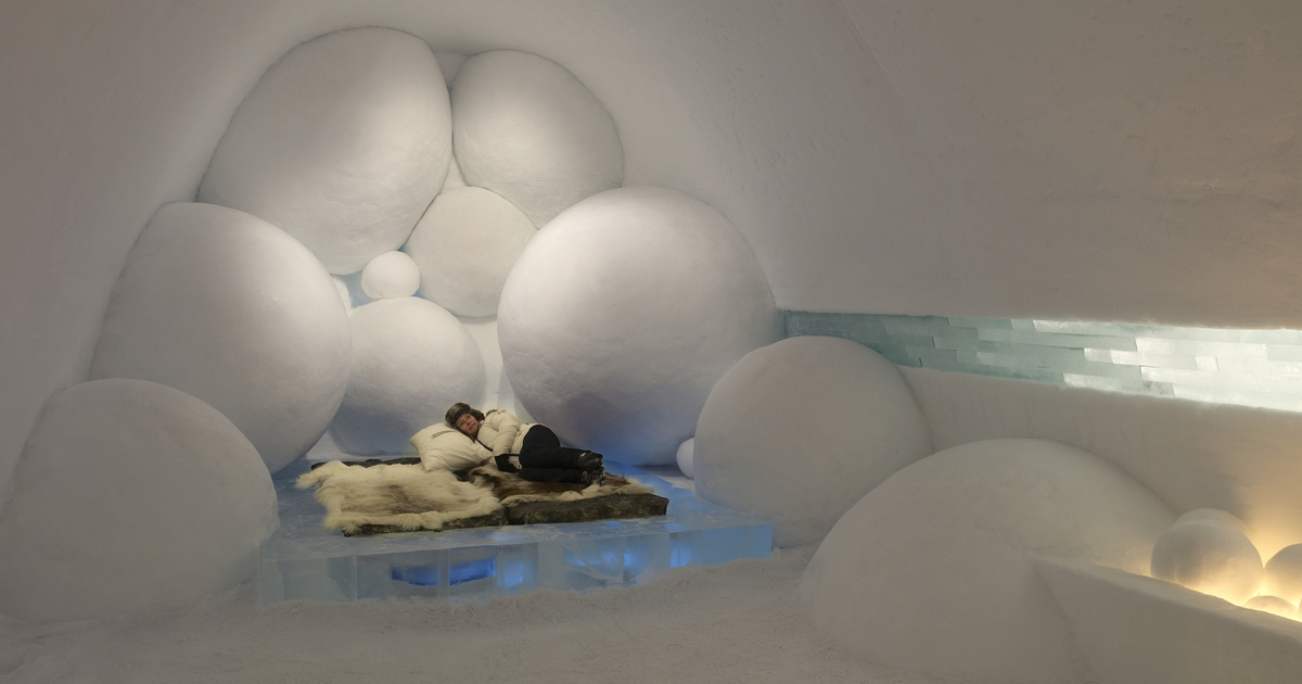 Jégből készült minden ebben a hotelben: egyszer látni kell