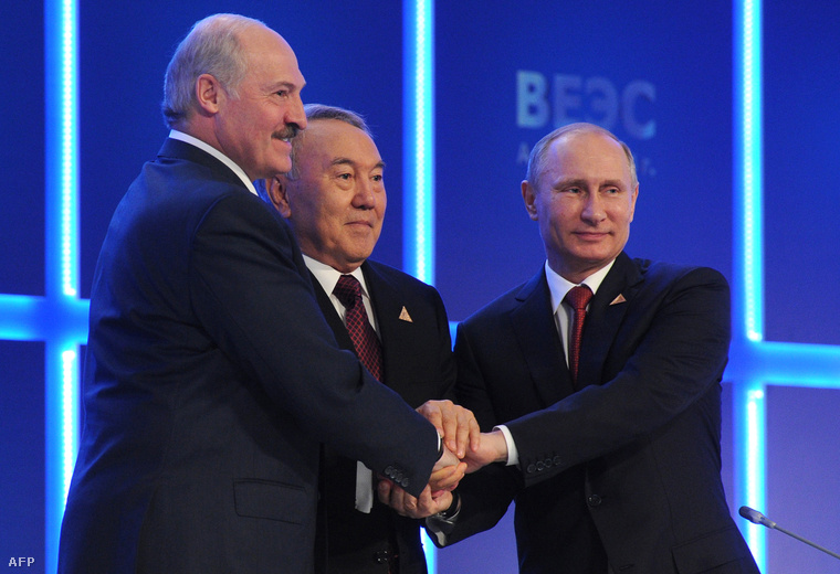 Lukasenko, Nazarbajev, és Putyin