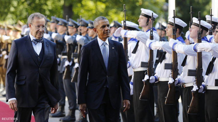 Obama megérkezett Észtországba
