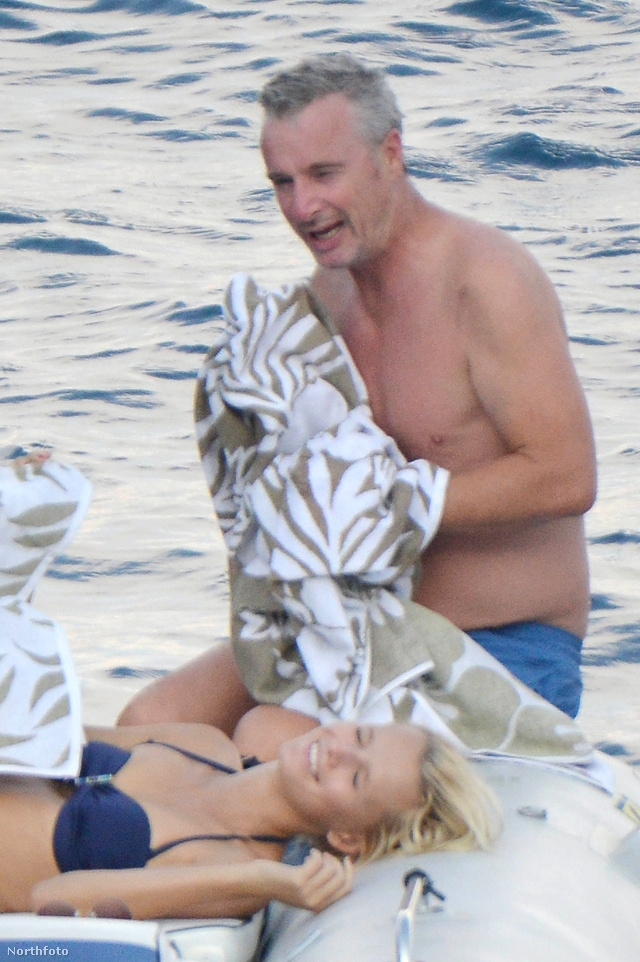 Eddie Irvine a barátnőjével van Portofinóban