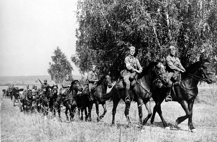 A Vörös Hadsereg egyik alakulata a szovjet&ndash;lengyel határnál 1939. szeptember 17-én
