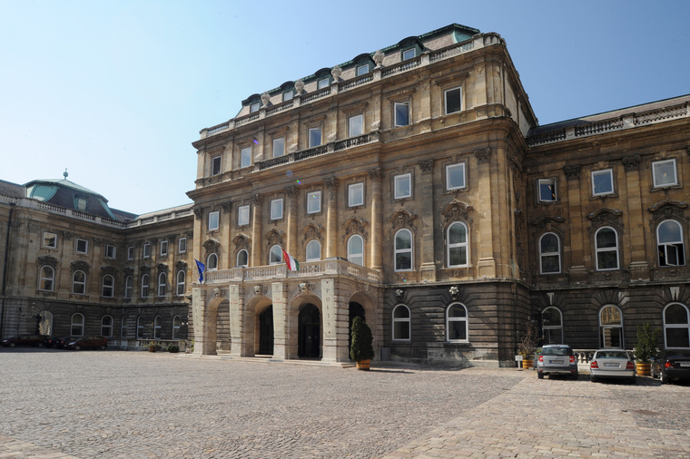 Az Országos Széchényi Könyvtár épülete a Budai Várban