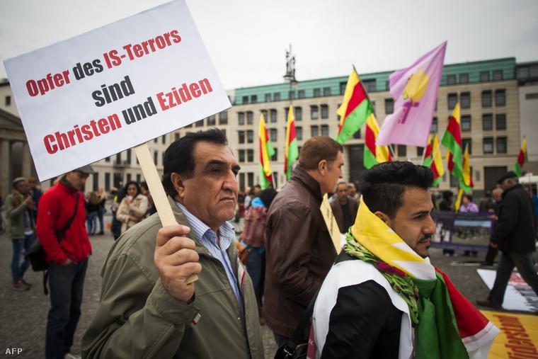 Kurd tüntetők Berlinben