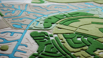 Baromi jó térképmintás szőnyegek