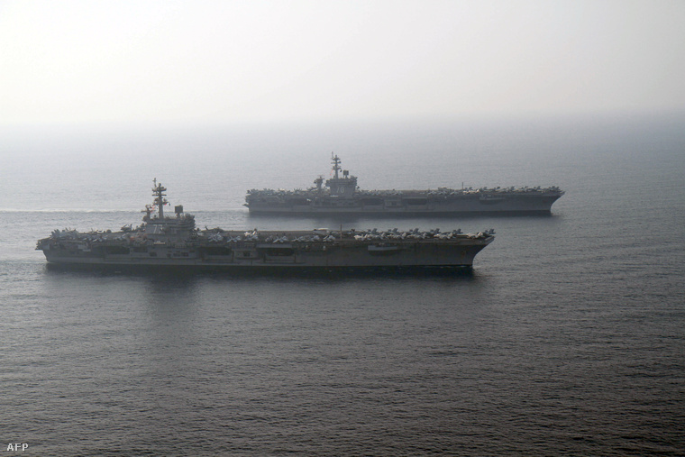 Amerikai hadihajók a Perzsa-öbölben