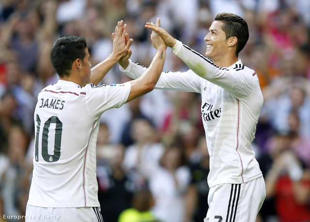 James Rodríguez és Cristiano Ronaldo nagyon egymásra talált