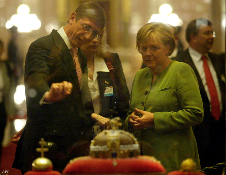 Angela Merkel 2007-ben Gyurcsány Ferenccel találkozott Budapesten