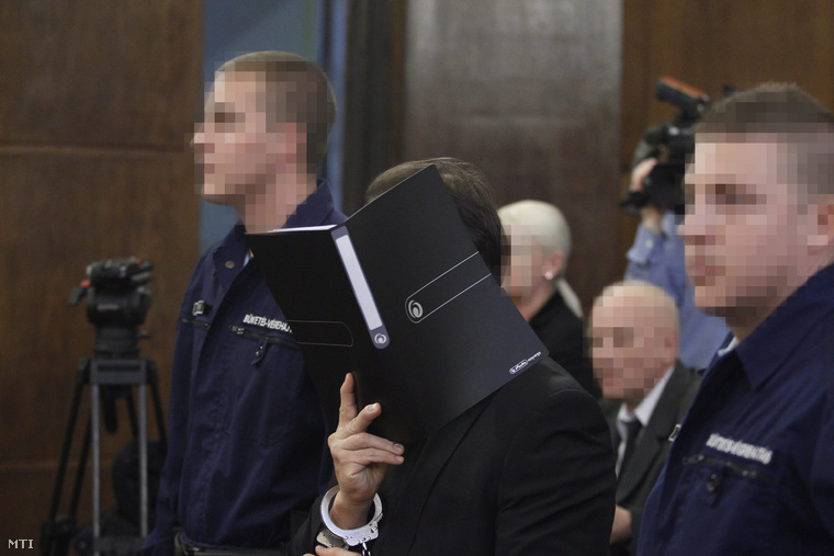 Vizoviczki László (k) az ellene és 32 társa ellen vendéglátó-ipari tevékenységgel összefüggésben elkövetett költségvetési csalás vádja miatt indult büntetőper tárgyalásán a Fővárosi Törvényszéken 2014. november 19-én.