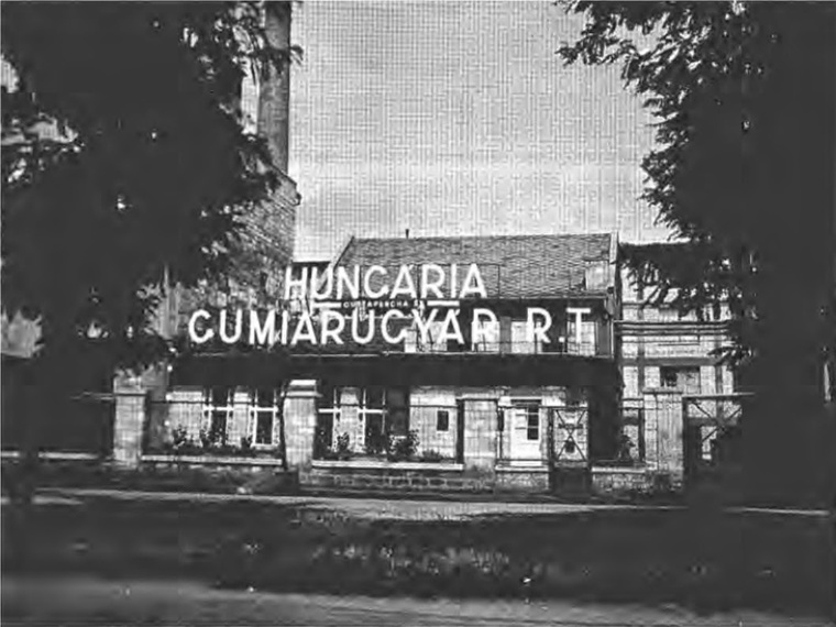 A telep egyetlen ipari üzeme, a Hungária Gumigyár