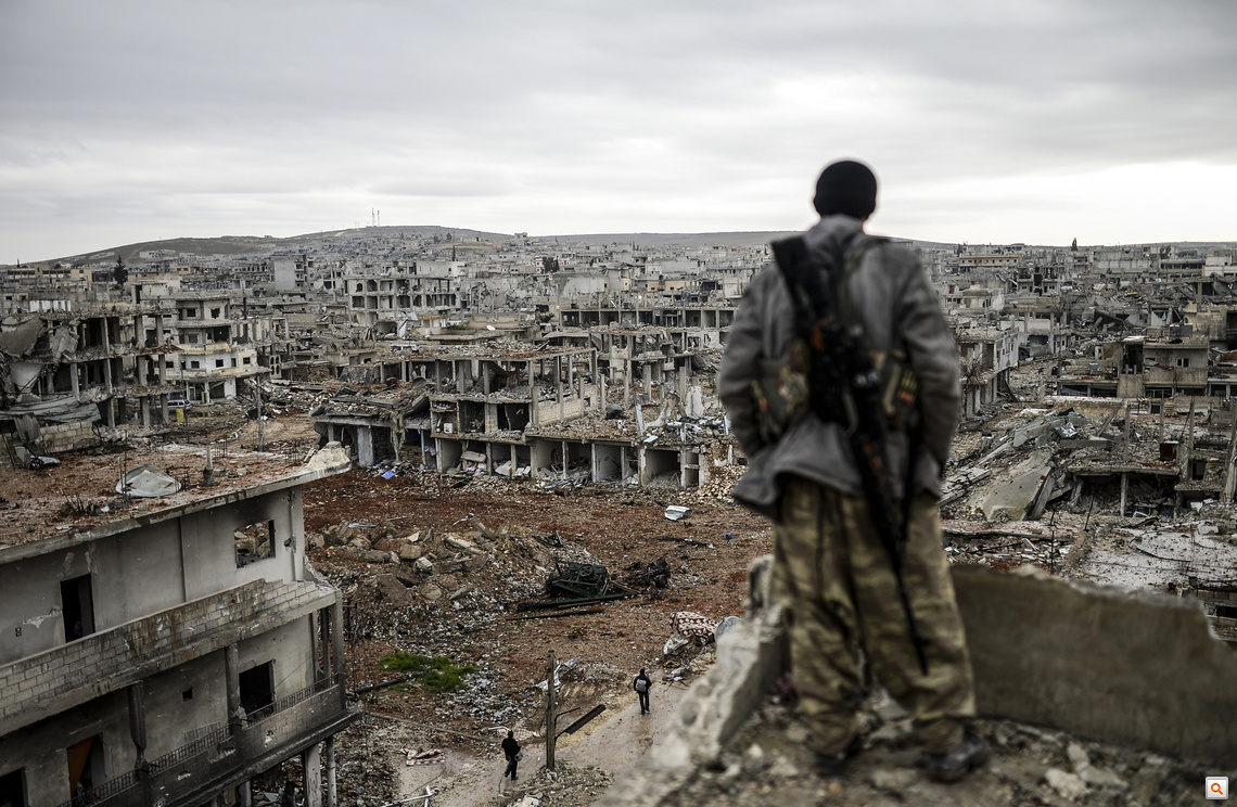 Ilyen az élet a rommá lőtt Kobaniban