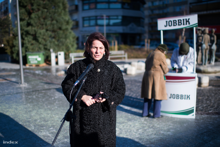 Varga-Damm Andrea, a Jobbik veszprémi jelöltje