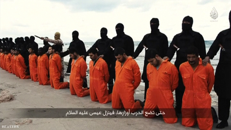 Egyiptomi kopt keresztényeket végeztek ki az Iszlám Állam tagjai február 16-án.
