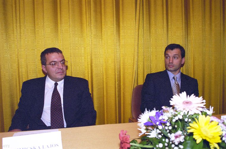 Simicska Lajos és Orbán Viktor 1999-ben