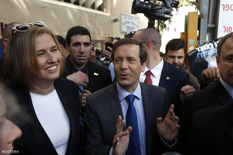 Livni és Hercog a Cionista Tábor vezetői