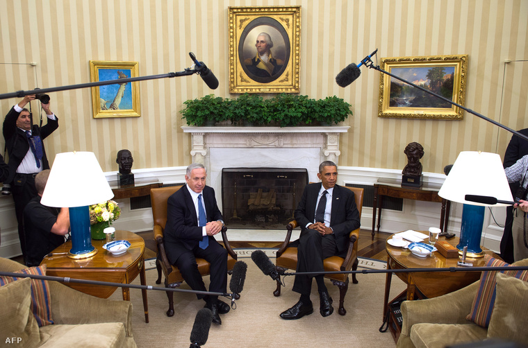 Benjamin Netanjahu és Barack Obama a Fehér Házban, 2014. december 1-én.