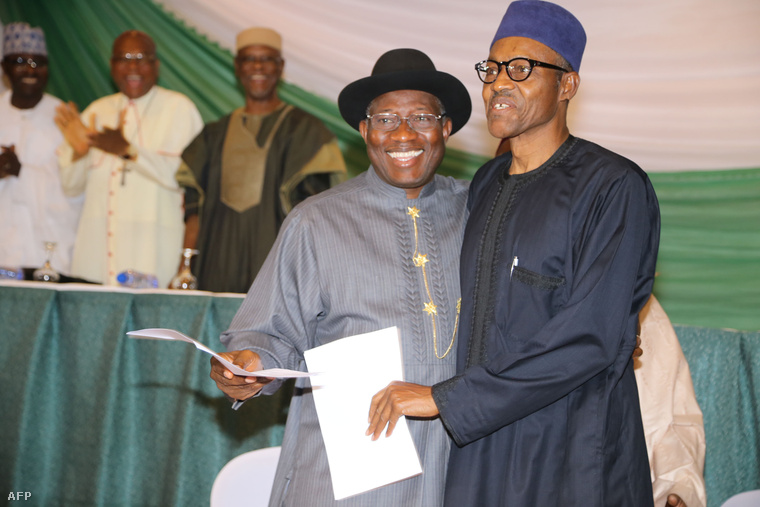 Goodluck Jonathan és Mohammadu Buhari