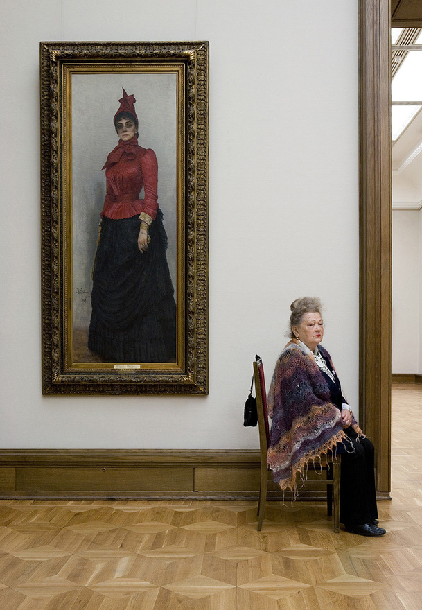 A képen látható egyik nőt Ilja Repin festette.