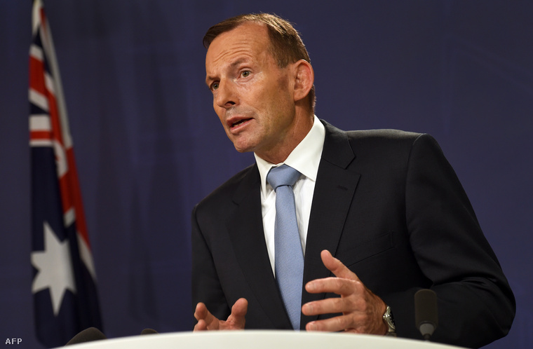 Tony Abbott miniszterelnök a letartóztatásokat követően tartott sajtótájékoztatón