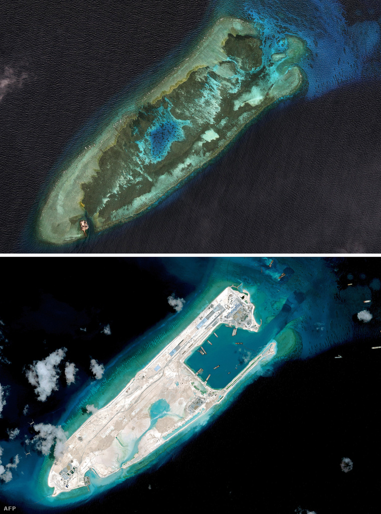 A Spratly-szigetek másik zátonya 2006 márciusában és 2015 áprilisában