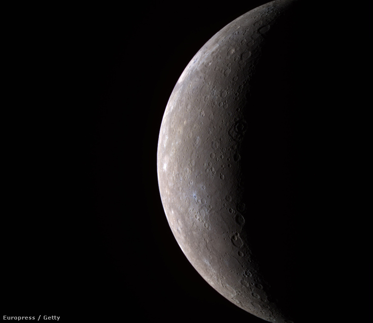 A Messenger által készített, 2008-as felvétel a Merkúr felszínéről