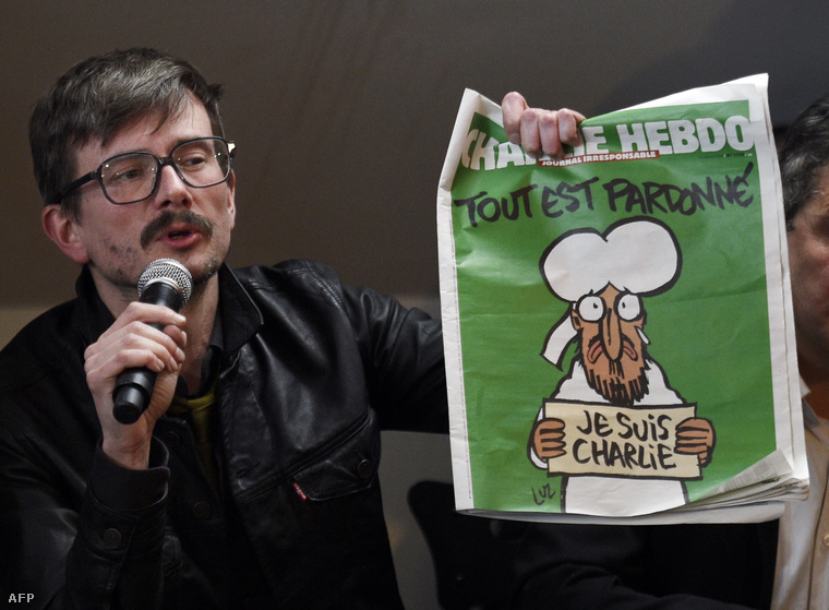 Renald Luzier a Charlie Hebdo merénylet utáni első számával