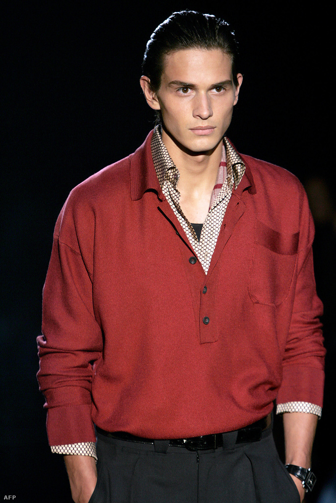 10 éve, azaz 2005-ben még így nézett ki egy átlagos férfimodell a Gucci divatbemutatóján