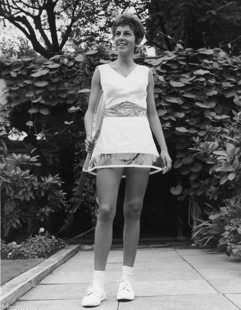 A kor egyik nagy sztárja, a brazil Maria Bueno egy Tinling-ruhában 1966-ban