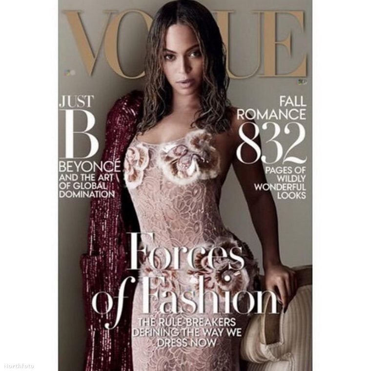 Ha jól figyeltek, akkor ezzel a képpel találkozhattak már: Beyoncét a szeptemberi, amerikai Vogue címlapjára fotózták